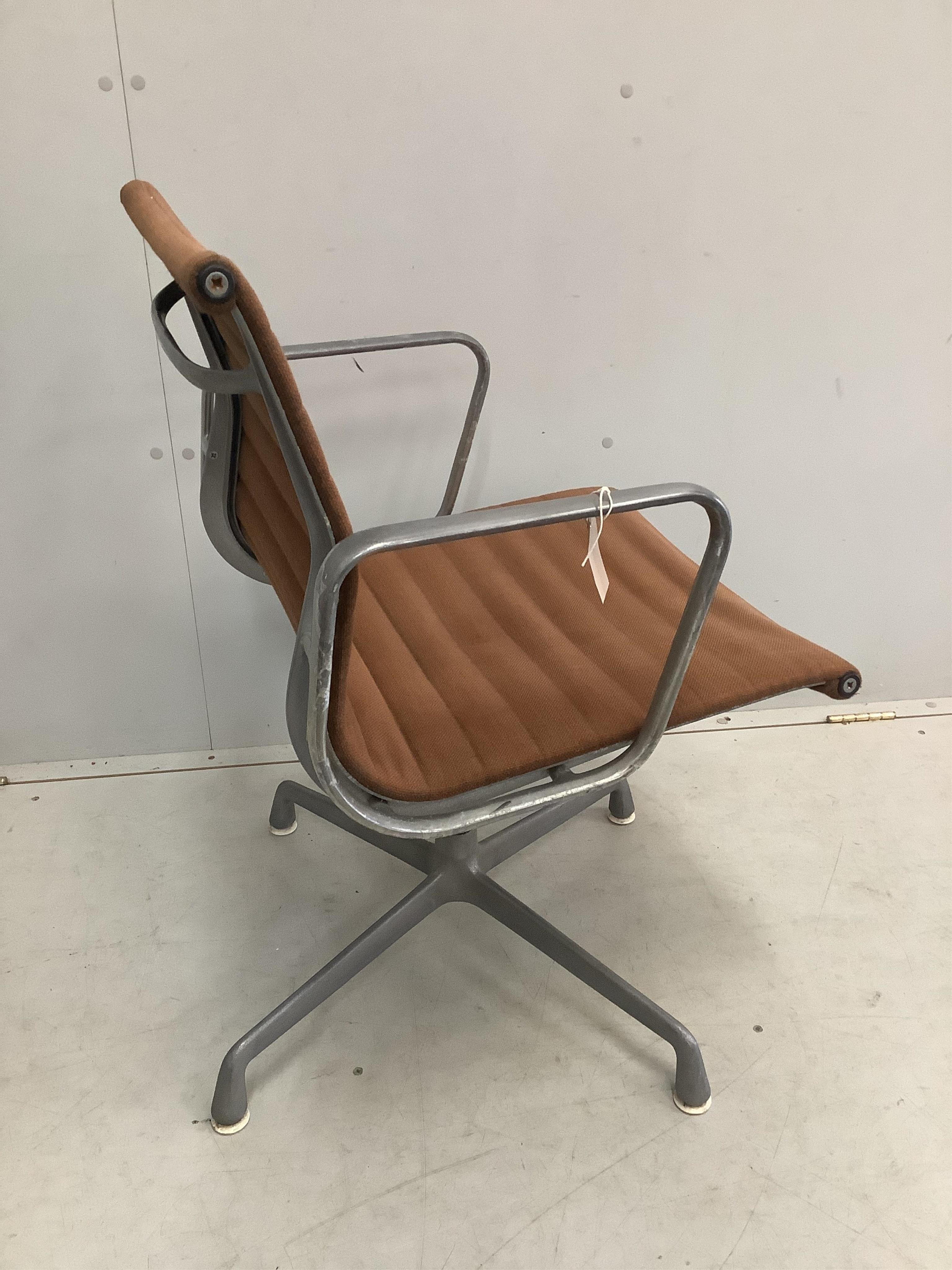 A Herman Miller Eames EA108 chair, width 58cm, depth 50cm, height 84cm